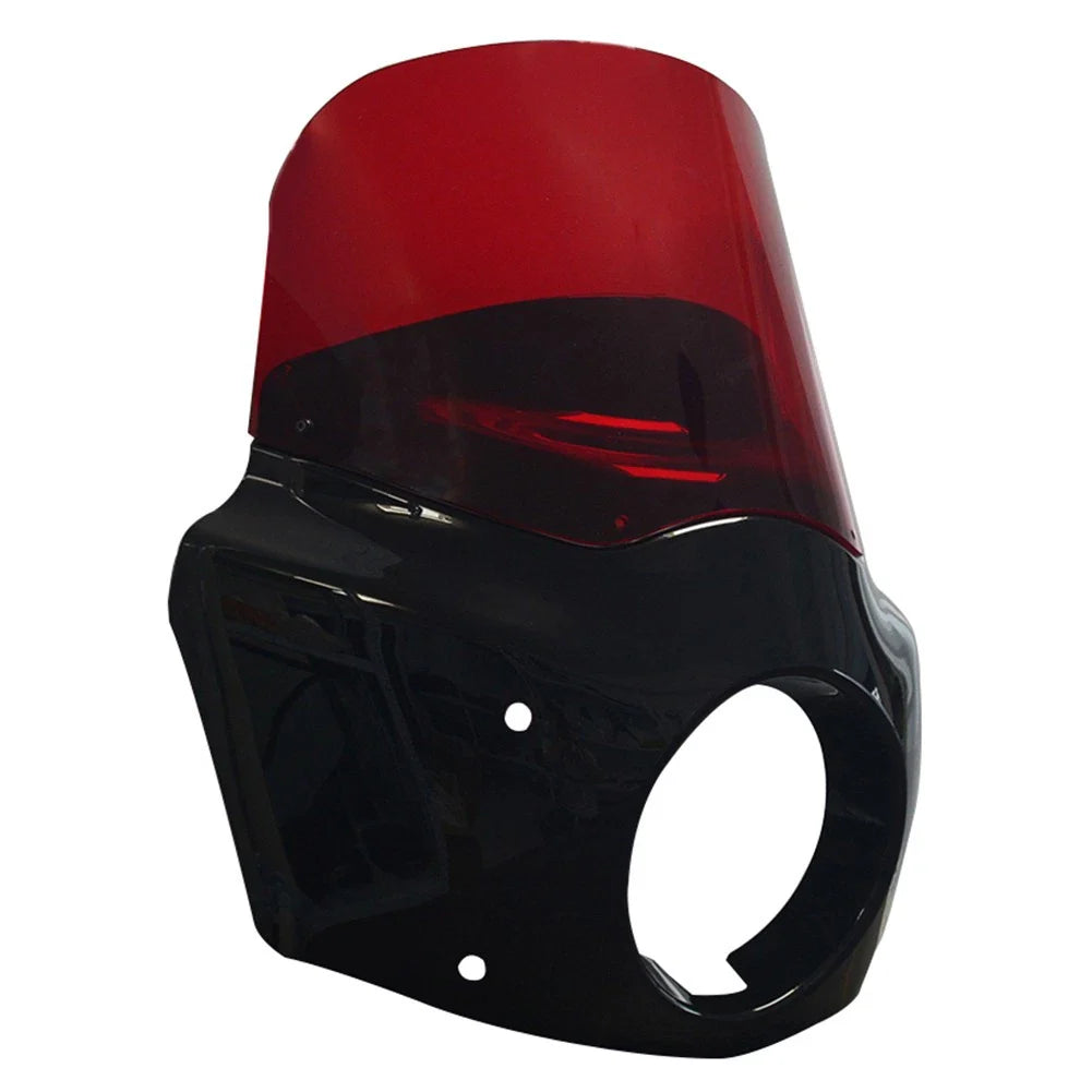 11" Red Fairing Windshield w/ 62mm Clamps for Harley Dyna Super Glide (2006-2010)