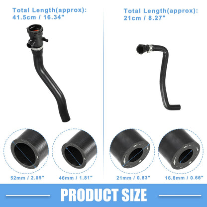 Radiator Coolant Hose 1 Set for BMW 320i Base 2.0L