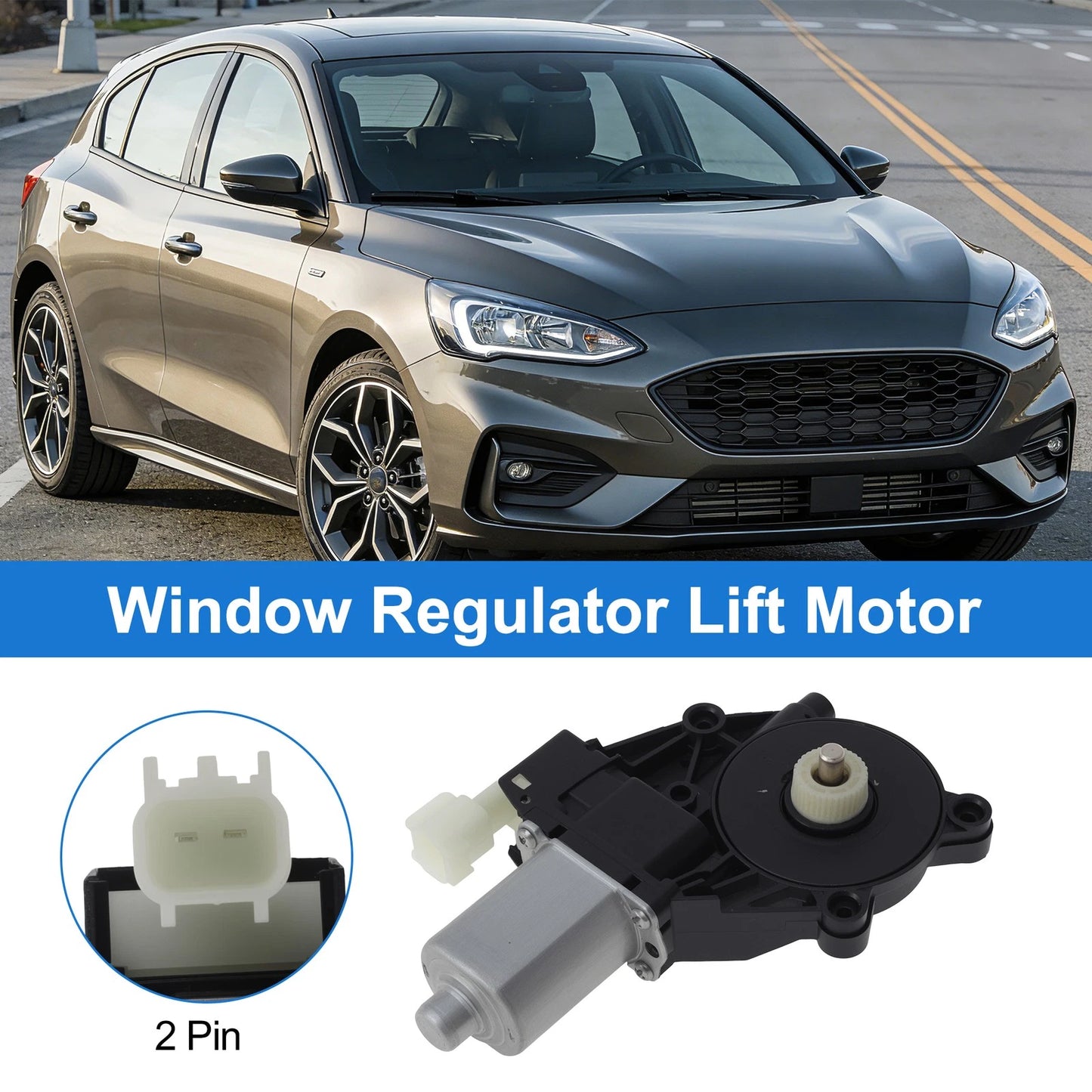 6CP114553H1A Power Window Regulator Lift Motor for Ford Focus (2012–2018)