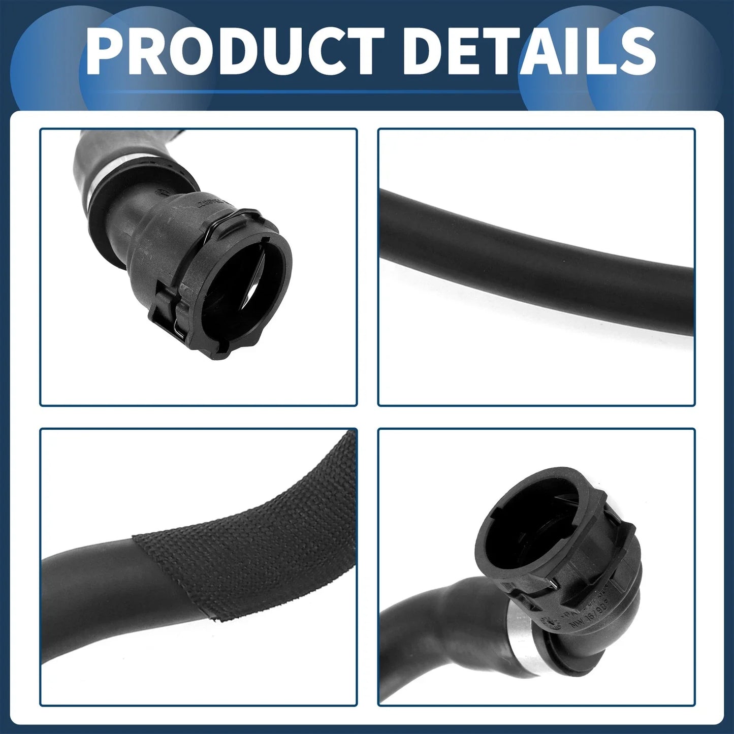 Radiator Hose 3.0L Rubber for BMW X3 (2007-2010)