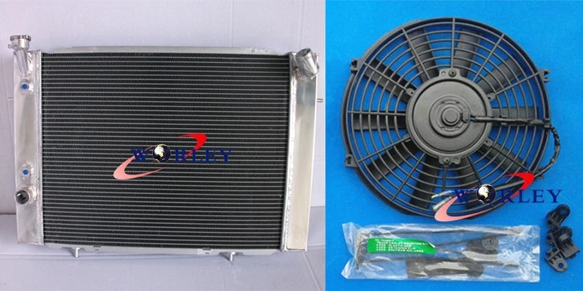 3 Row Aluminum Radiator + Fan for Holden Commodore (1979–1985)
