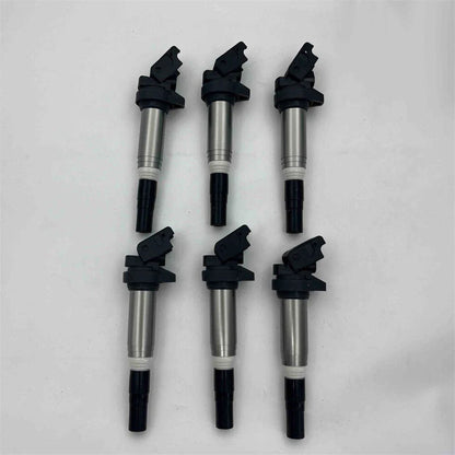 6Pcs Ignition Coils 3-Pin Connector for BMW 1 Series M E82 E88 320i E46 E60 (2008-2013)