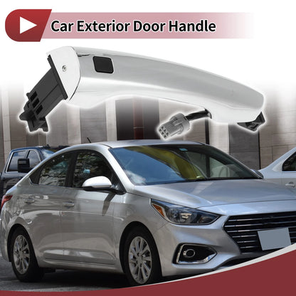 Car Door Handle Grip for Hyundai Elantra (2017–2020) No. 82661F2210 Silver Tone
