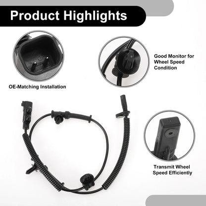 ABS Wheel Speed Sensor Kit for Dodge - 1 x Rear Left/Right ()