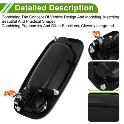 Exterior Door Handle for Chevrolet GMC (2010–2015) Black Front Left No.15034985