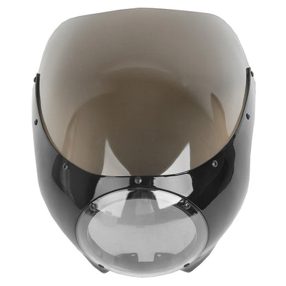 5 3/4" Black Front Headlight Fairing Windshield for Harley Dyna Sportster XL (2004-2023)