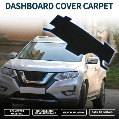 Dashboard Dash Cover Mat for Nissan Note e-Power E13 (2020–2024) Black Blue Set