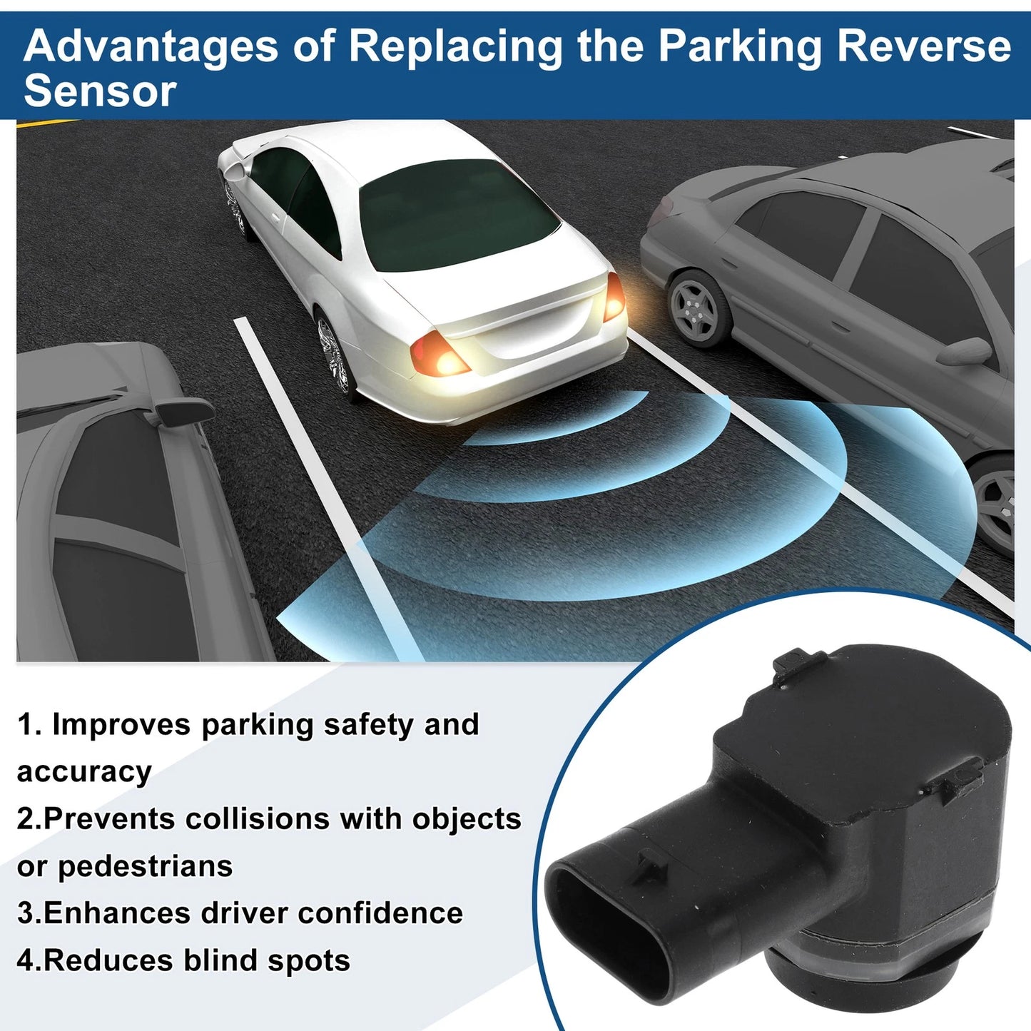 Reverse Backup Parking Sensor for Ford Escape (2012–2019) No.8A6T15K859AA