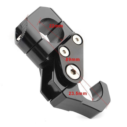Front Fork Cover Gaiters for Universal Motorcycles (Black)