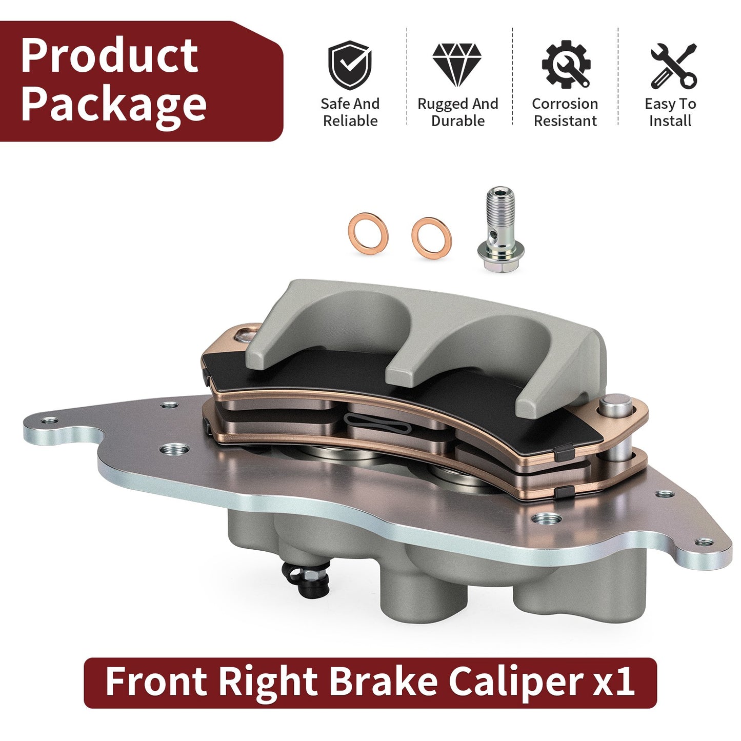 Front Right Brake Caliper for Polaris RZR PRO XP 4 (2020–2025)