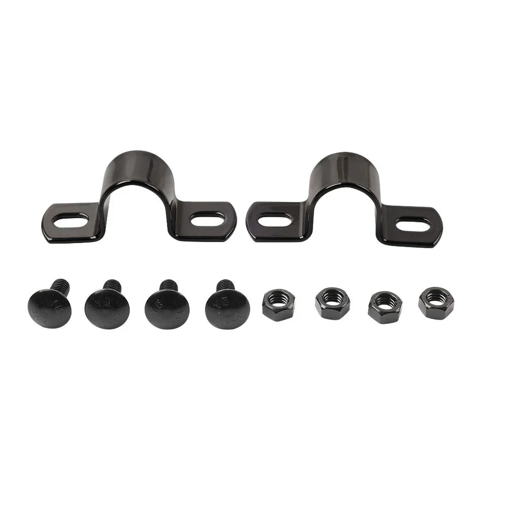 Black Rear Mudguard Mount U-Clamp for Harley Hydra Glide FL (1941-1957)