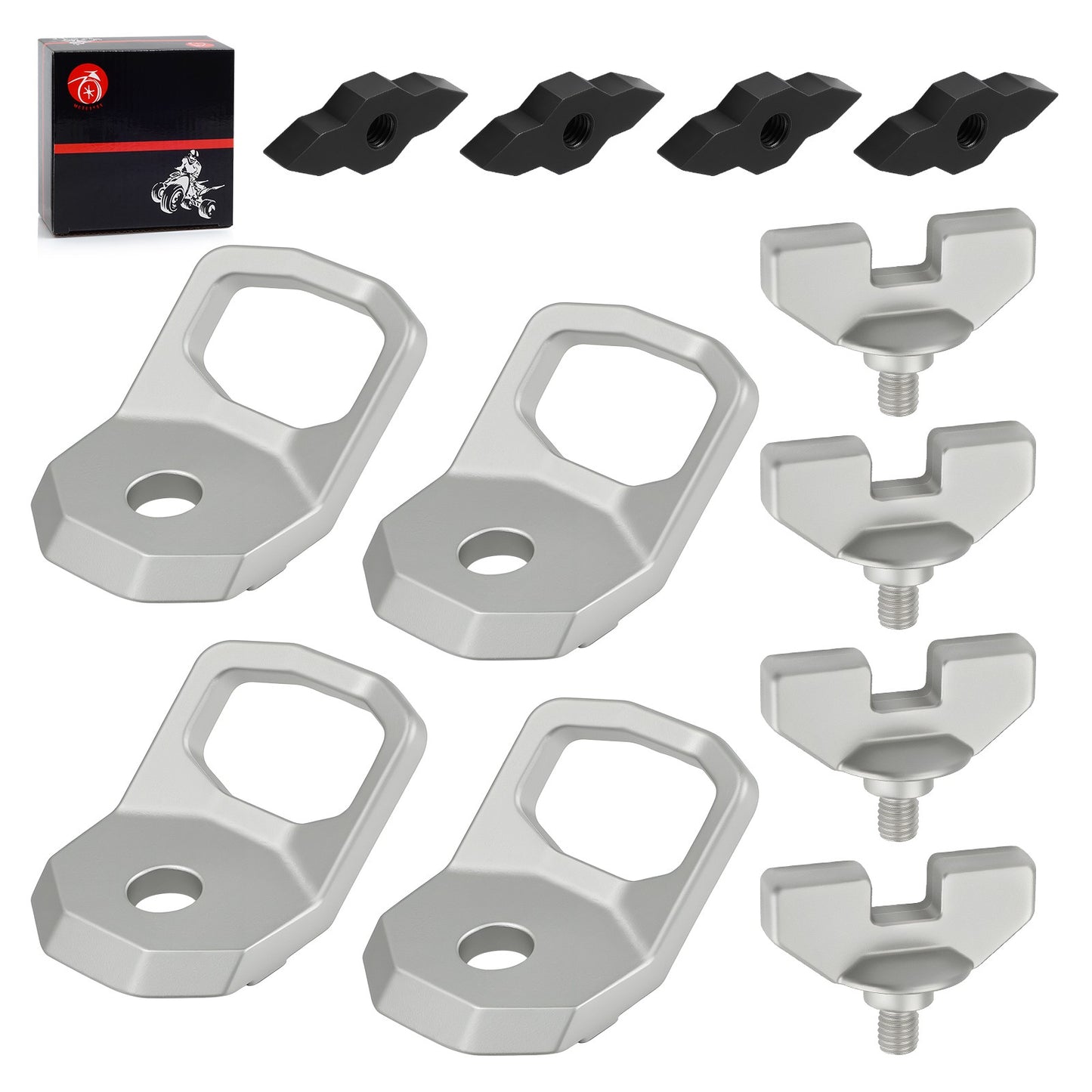 Set of 4 Lock & Ride D-Rings for Polaris Xpedition ADV (2024–2025)