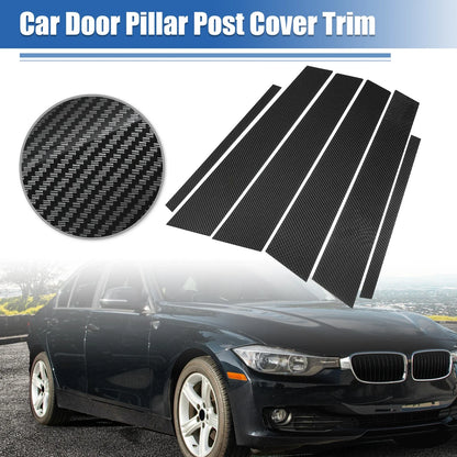 Carbon Fiber Pattern Pillar Post Cover Trim for BMW 3 Series F30 (2012 - 2019)