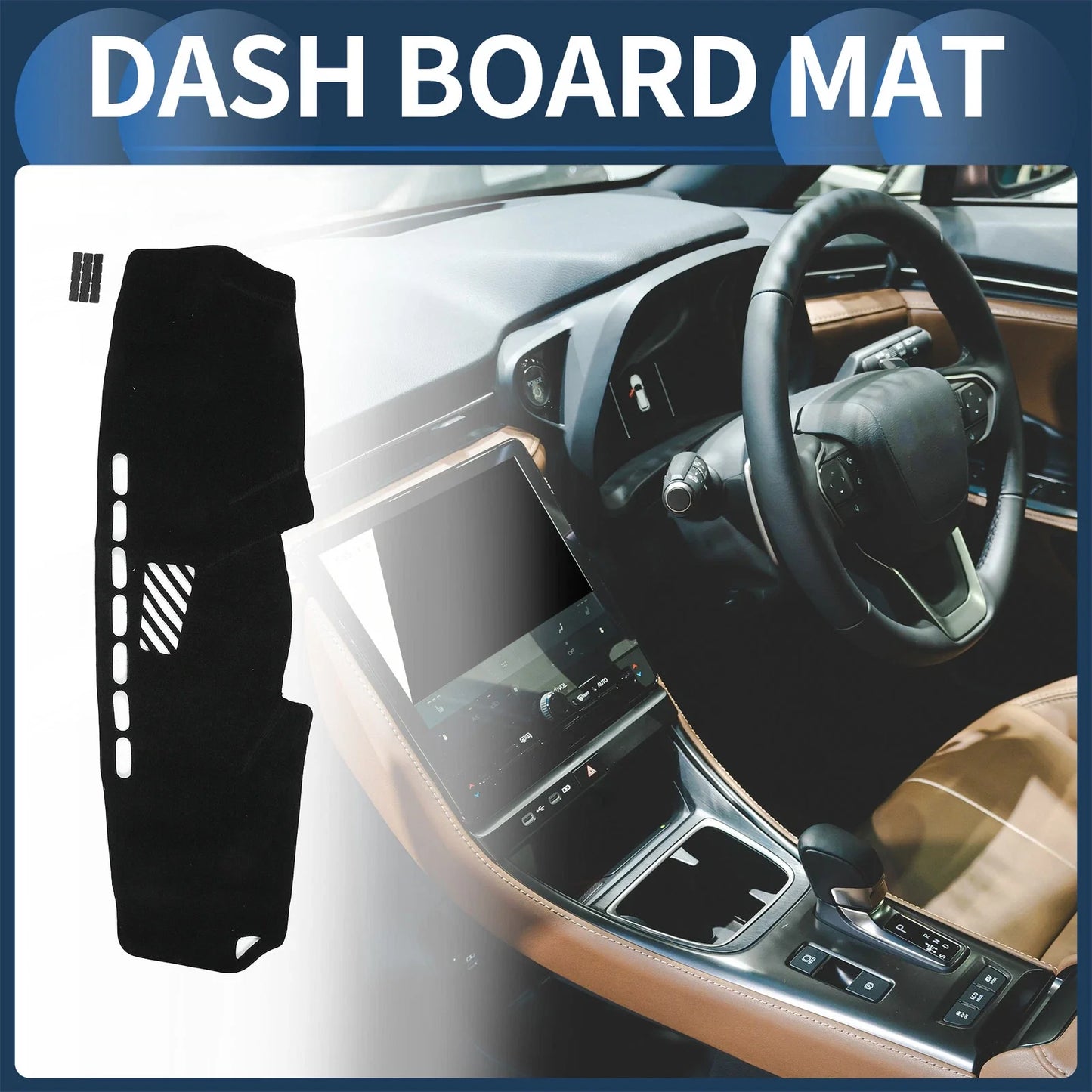 Dashboard Cover Mat for Lexus IS350 2005-2013 Sun Protector Pad Black 1 Set