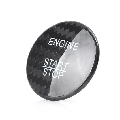Carbon Fiber Engine Start Stop Button Sticker Cover for Mercedes E-Class