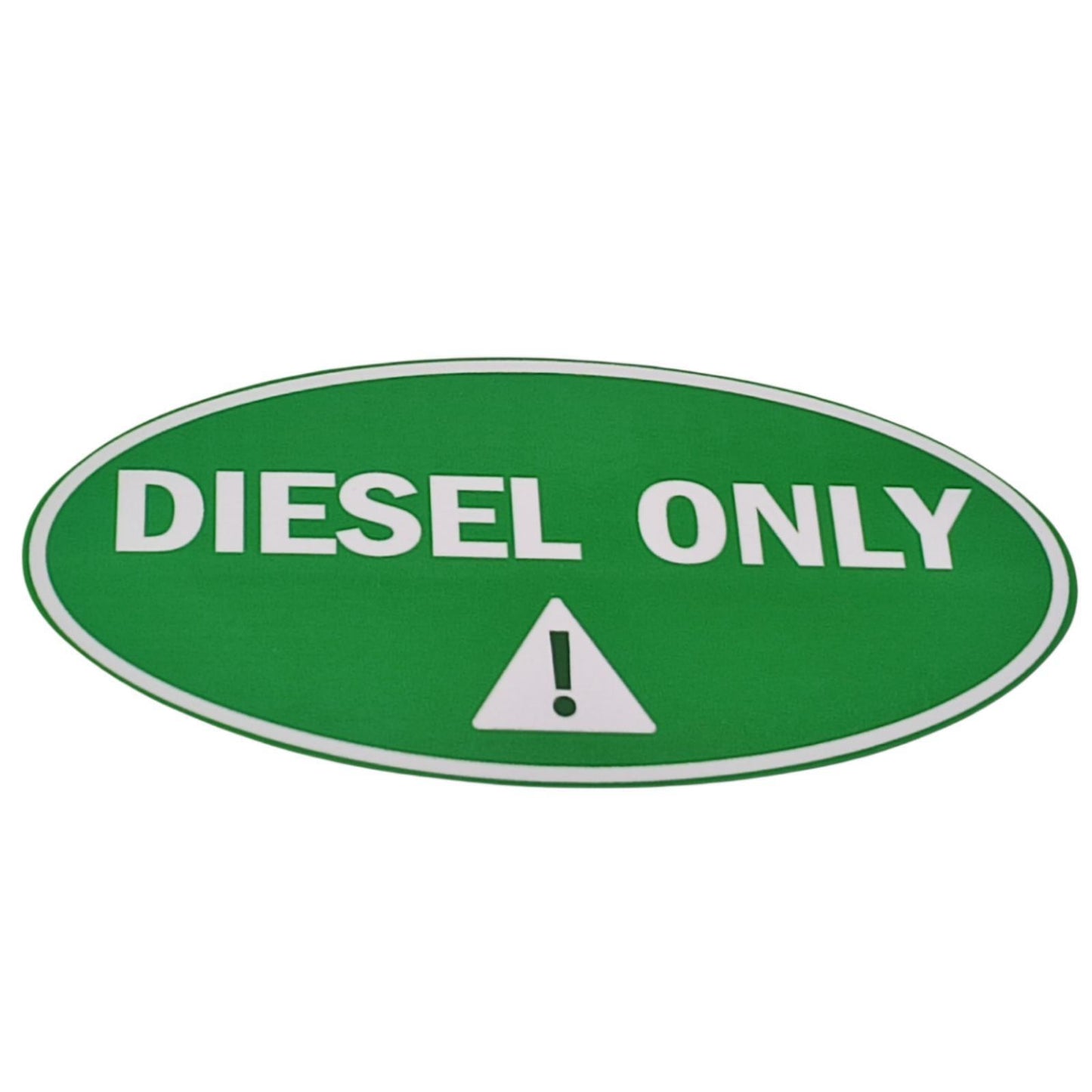 6x Diesel Only Round Sticker for Truck (Gasoline Tank Decal)