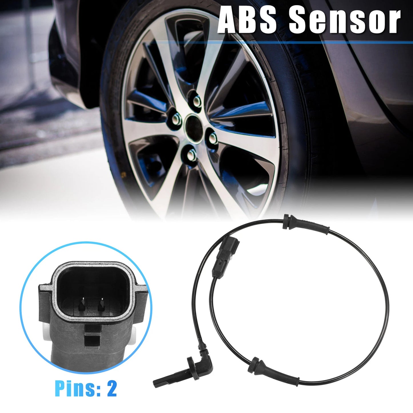 ABS Wheel Speed Sensor Set of 2 for Nissan NV400 (2011–2023) No. 93167732