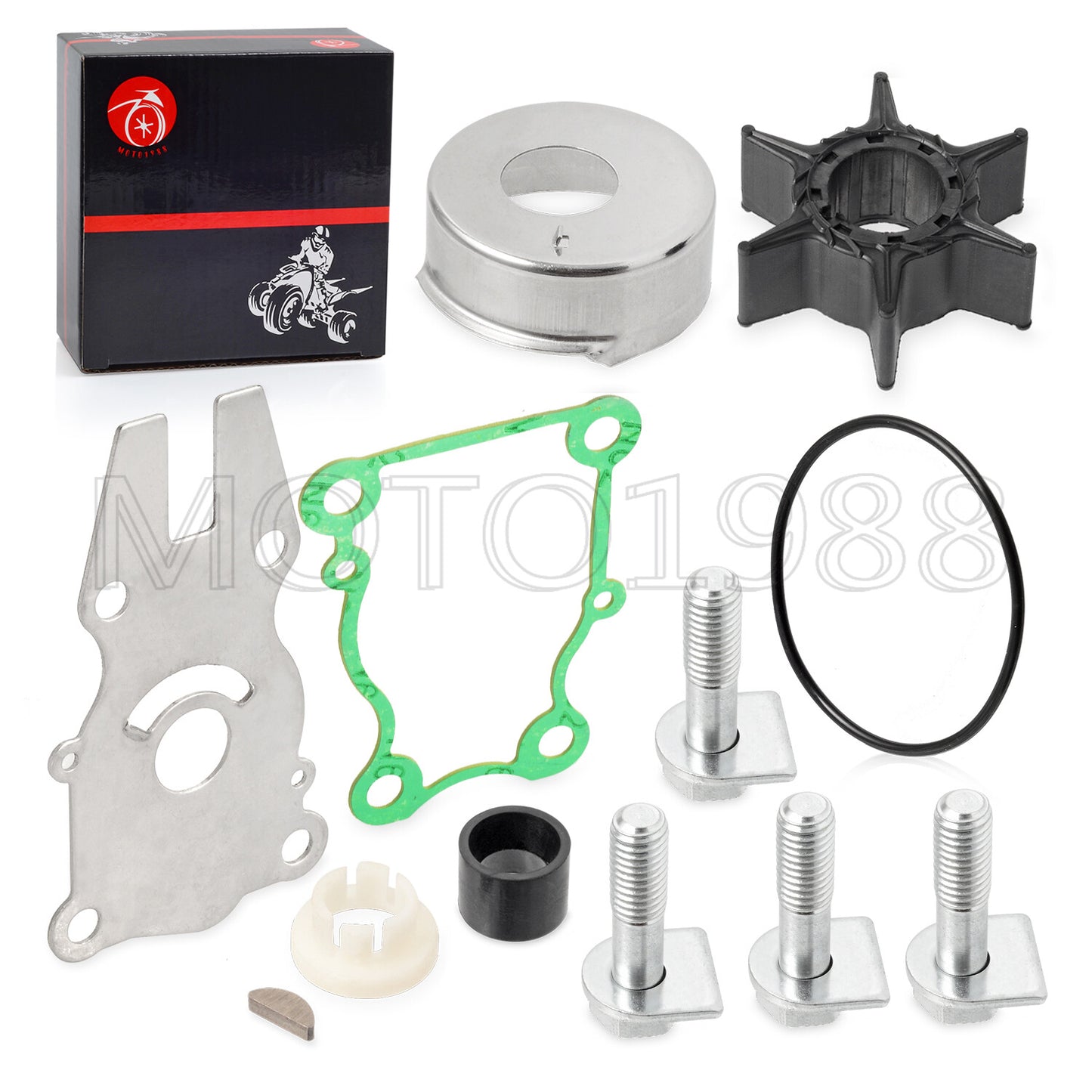 Water Pump Impeller Repair Kit for Yamaha Outboard 50HP (1995–2022)