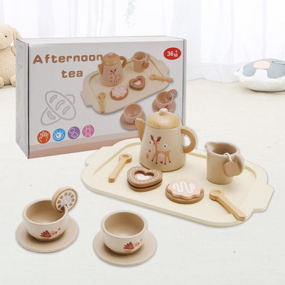 13pcs Tea Dishes Set for Kids Play Kitchen