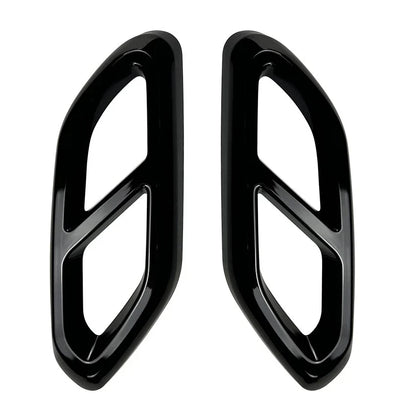 Glossy Black Exhaust Tail Mufflers Cover Trim for Benz GLC300 X254 AMG