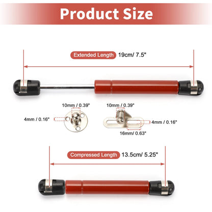 Set of 2 Lift Supports Struts Shocks Gas Spring for RV Car (7.5 inch, 35Lbs)