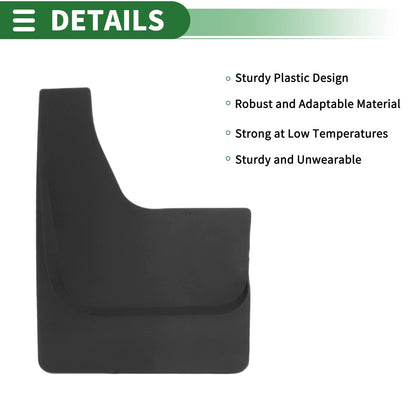 Mud Flaps Splash Guards for Ford F-150 (2011–2014) W/ Mount Accessories