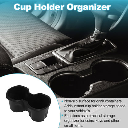 Console Cup Holder Organizer for BMW X1 U11 (2022–2025) Silicone Black