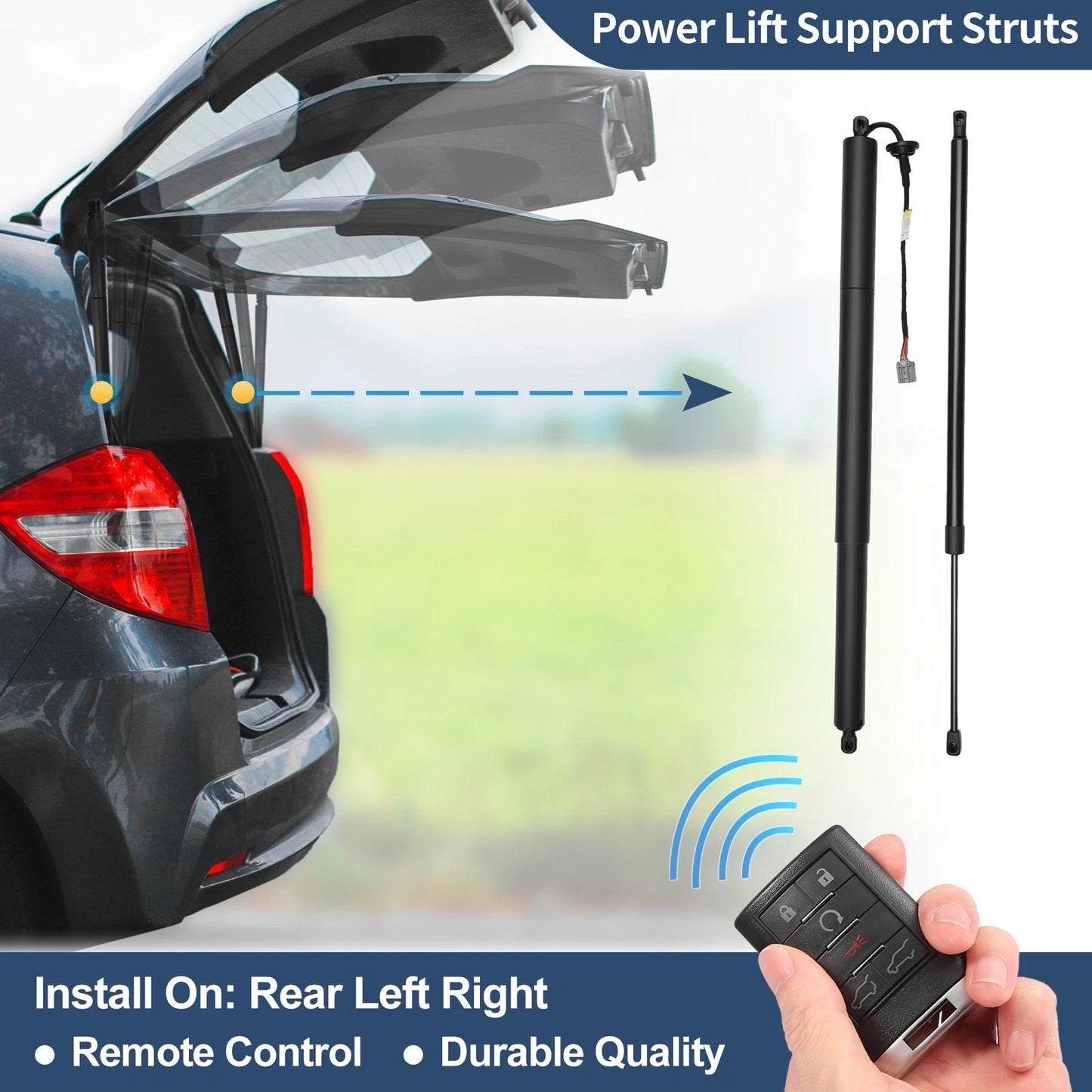 Set of 2 Rear Tailgate Power Lift Supports for Jeep Grand Cherokee (2011–2012)