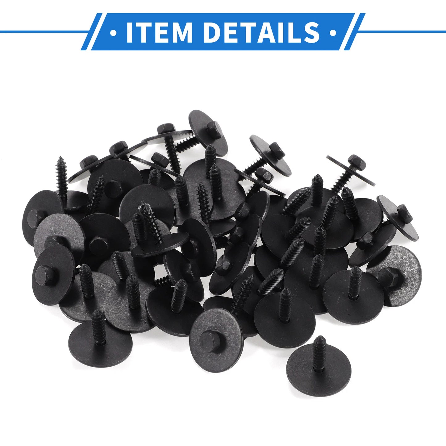 50 Pcs Fender Liner Splash Shield Bumper Cover Screw for Mercedes-Benz A220 (2019–2023)