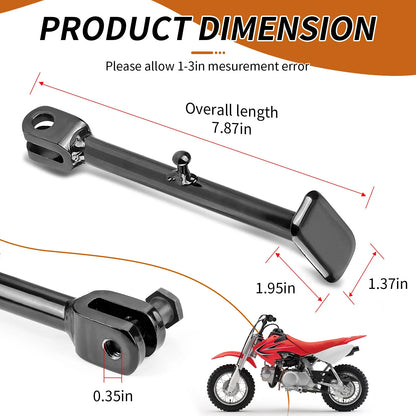 Side Kick Stand Assembly w/ Spring Bolt for Honda CRF50F (2004–2012)
