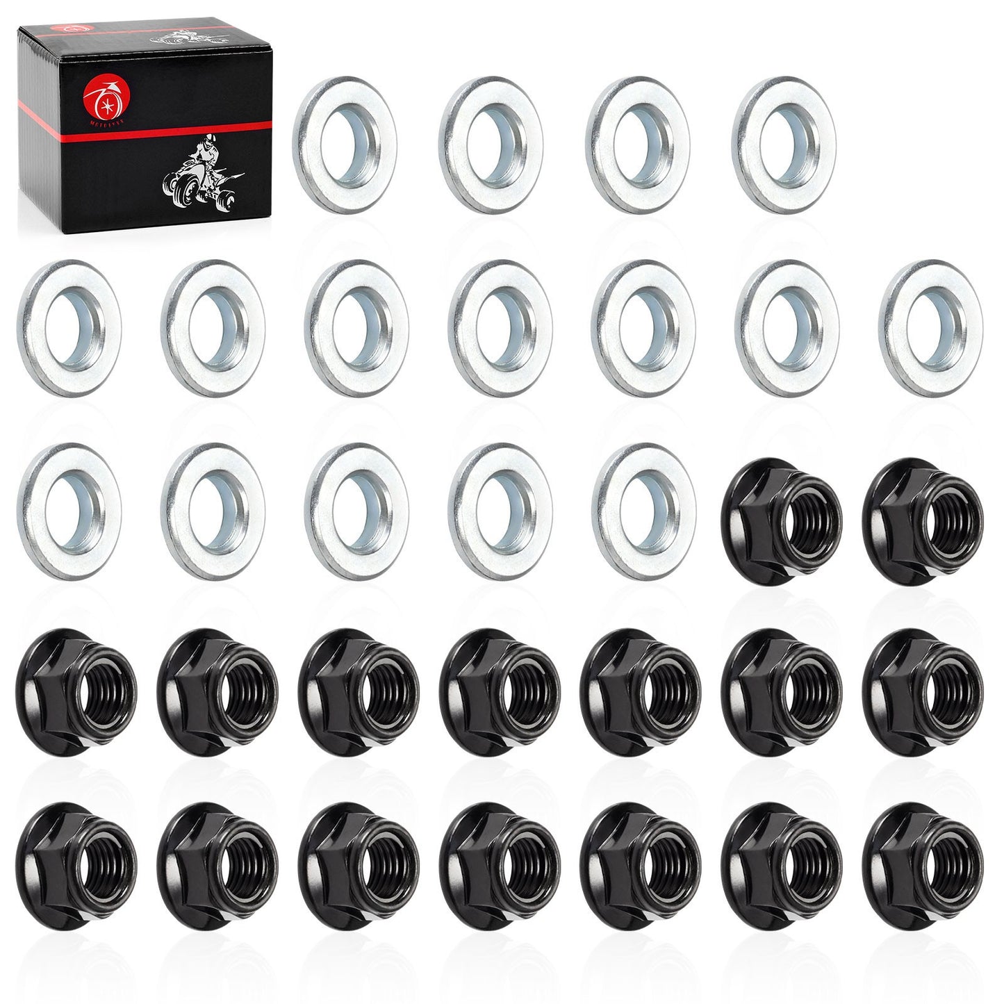 Wheel Lug Nut and Washer for Yamaha Banshee 350 (1995–2006)