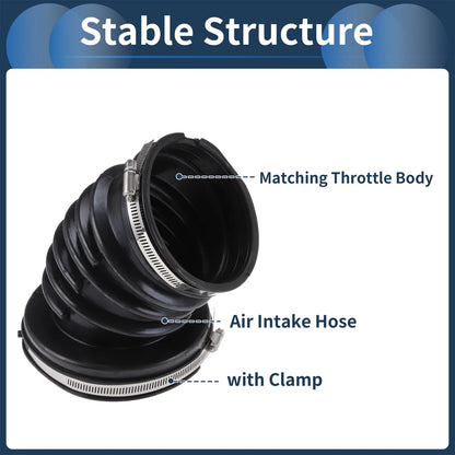 Engine Air Intake Hose for Dodge (No. 53032944AL) Rubber Clamp