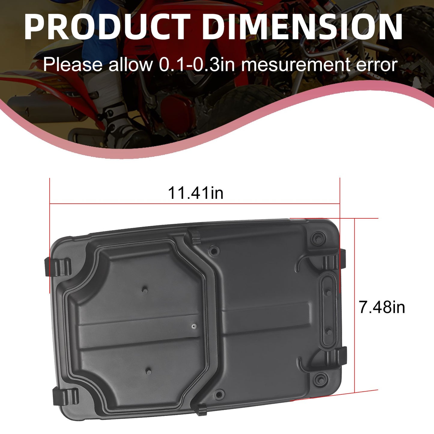 Air Box Lid Cover Cap with Seal for Honda TRX450R (2004–2005)