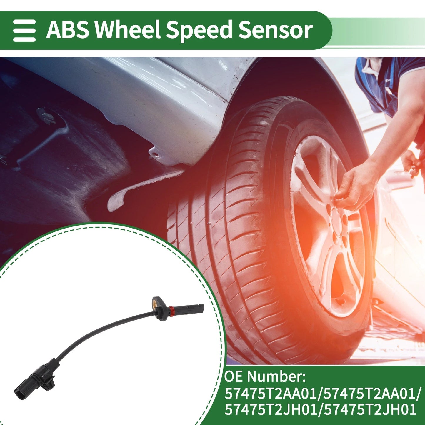 ABS Wheel Speed Sensor No. 57475T2AA01 for Honda Accord (2018–2023)