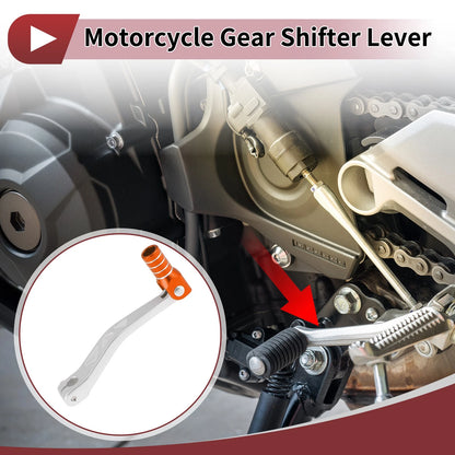 Folding Gear Shifter Levers for Yamaha TTR 50 (2000–2023) - Silver, Orange