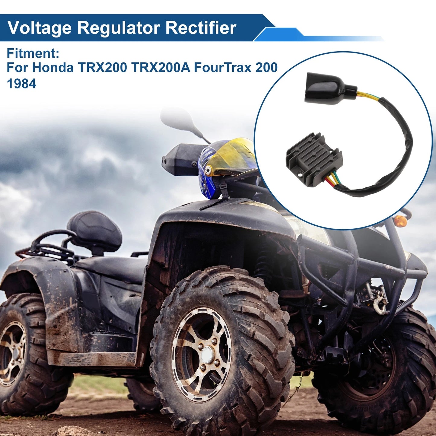 Voltage Regulator Rectifier 31600VM5000 for Honda TRX200 TRX200A (1984)
