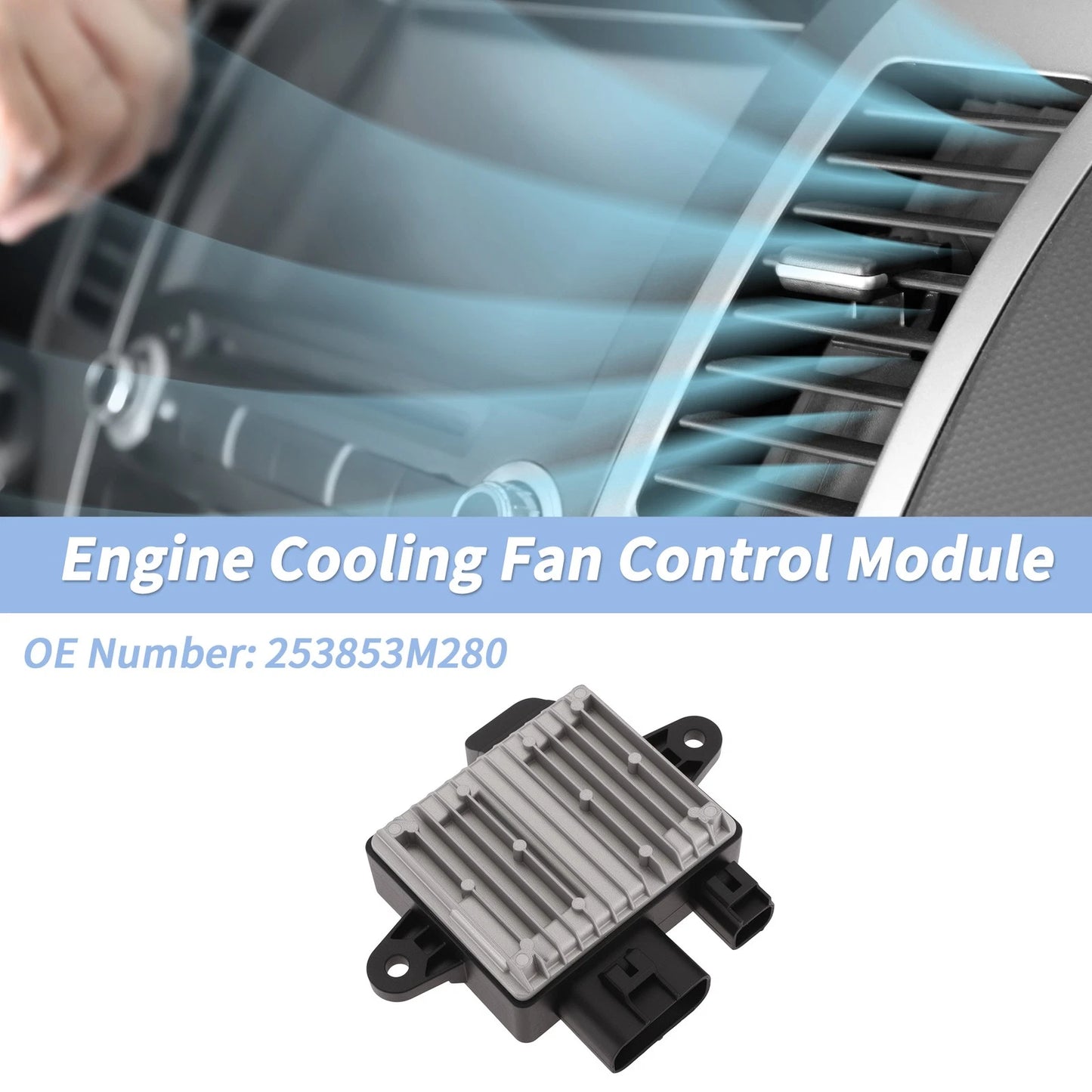 Engine Cooling Fan Control Module No.253853M280 for Hyundai Equus (2009–2014)