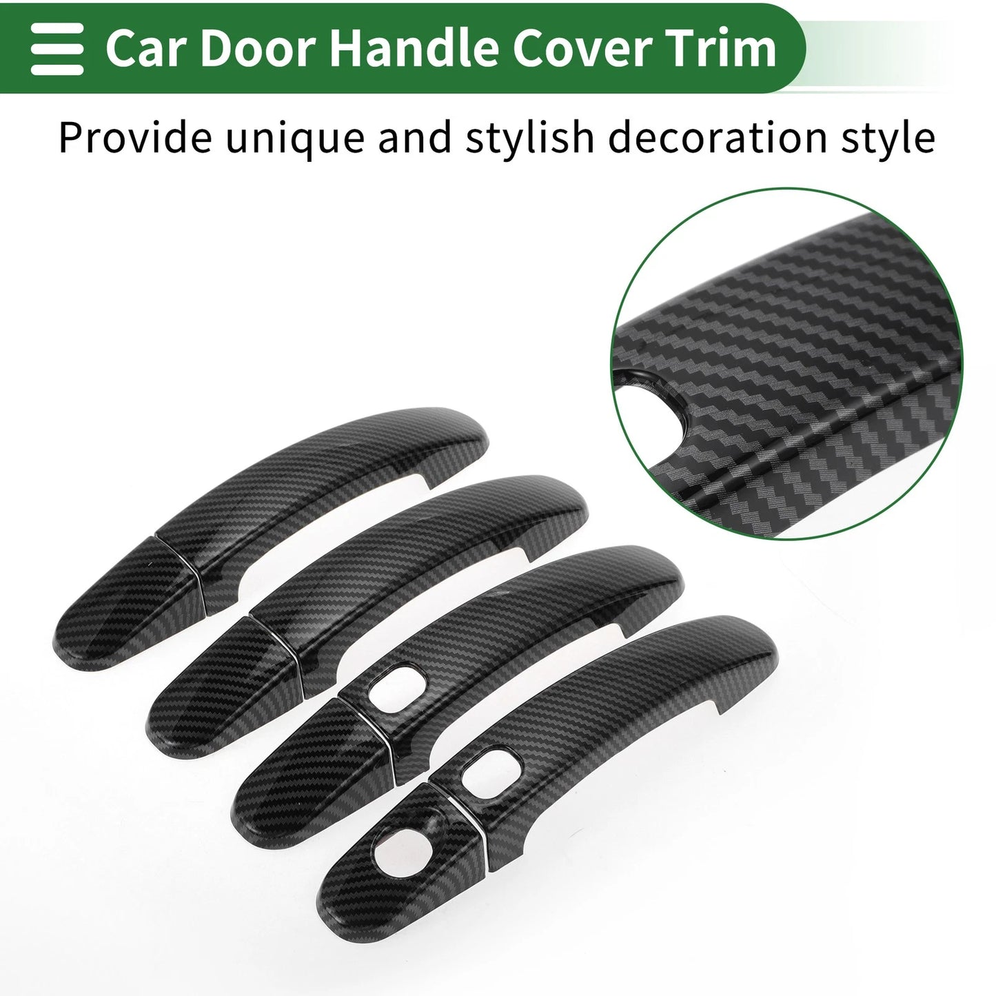Carbon Fiber Door Handle Cover Trim for Ford Focus (2012–2018)