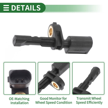 ABS Wheel Speed Sensor No.WHT003864/2K0927807 for Audi A3 (2003–2013)