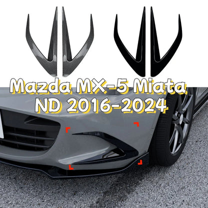 Front Bumper Side Vent Fin C Canards Splitter for Mazda MX-5 Miata (2016–2024)