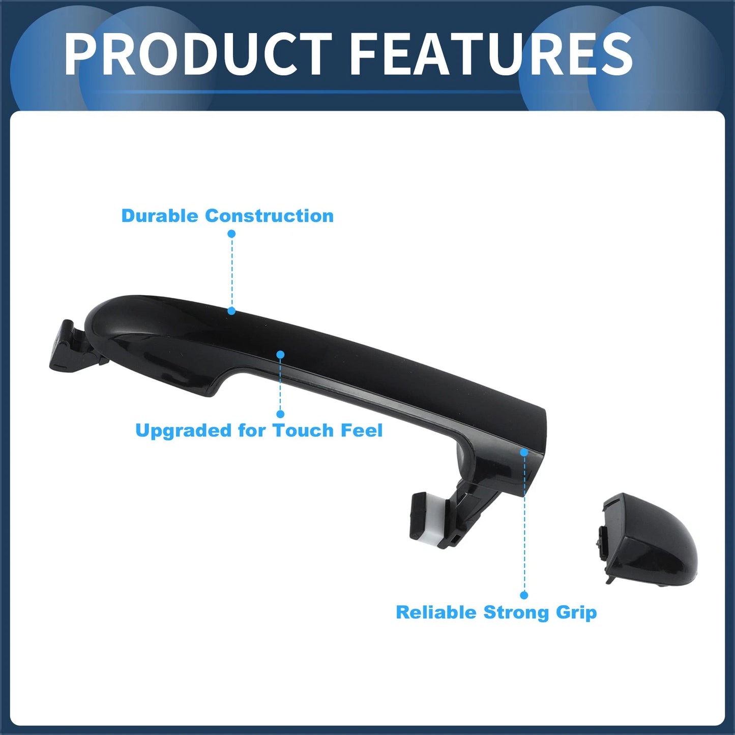 Set of 2 Front Left Right Door Handles for Hyundai Accent (2006–2011)