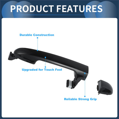 Set of 2 Front Left Right Door Handles for Hyundai Accent (2006–2011)