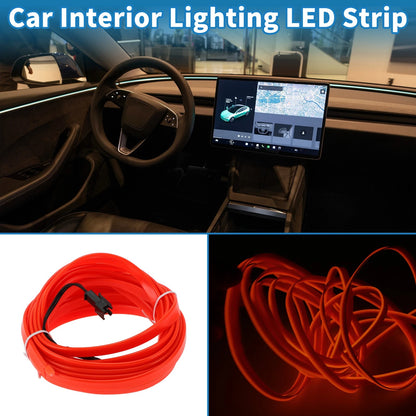 LED Strip Neon Wire for Car Interior Decoration (USB 5V)