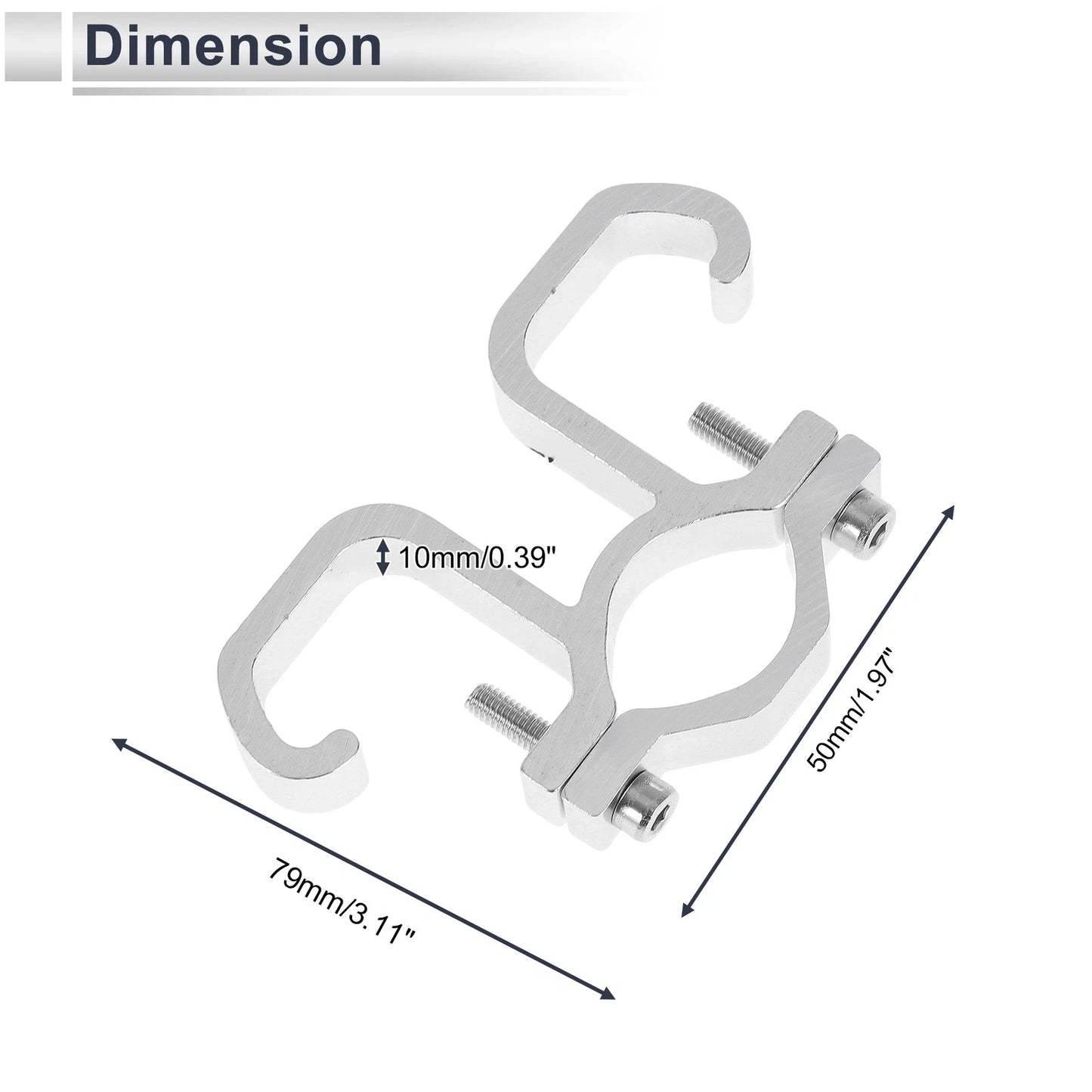 Set of 1 Arc Double Hook for Motorcycle (Hexagon Wrench Gasket)