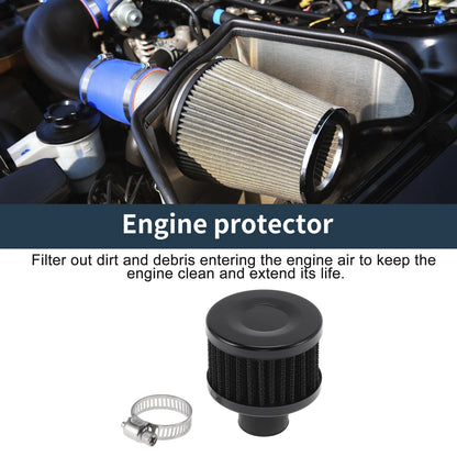 Engine Air Filter   - High Flow, Mushroom Heads, Black