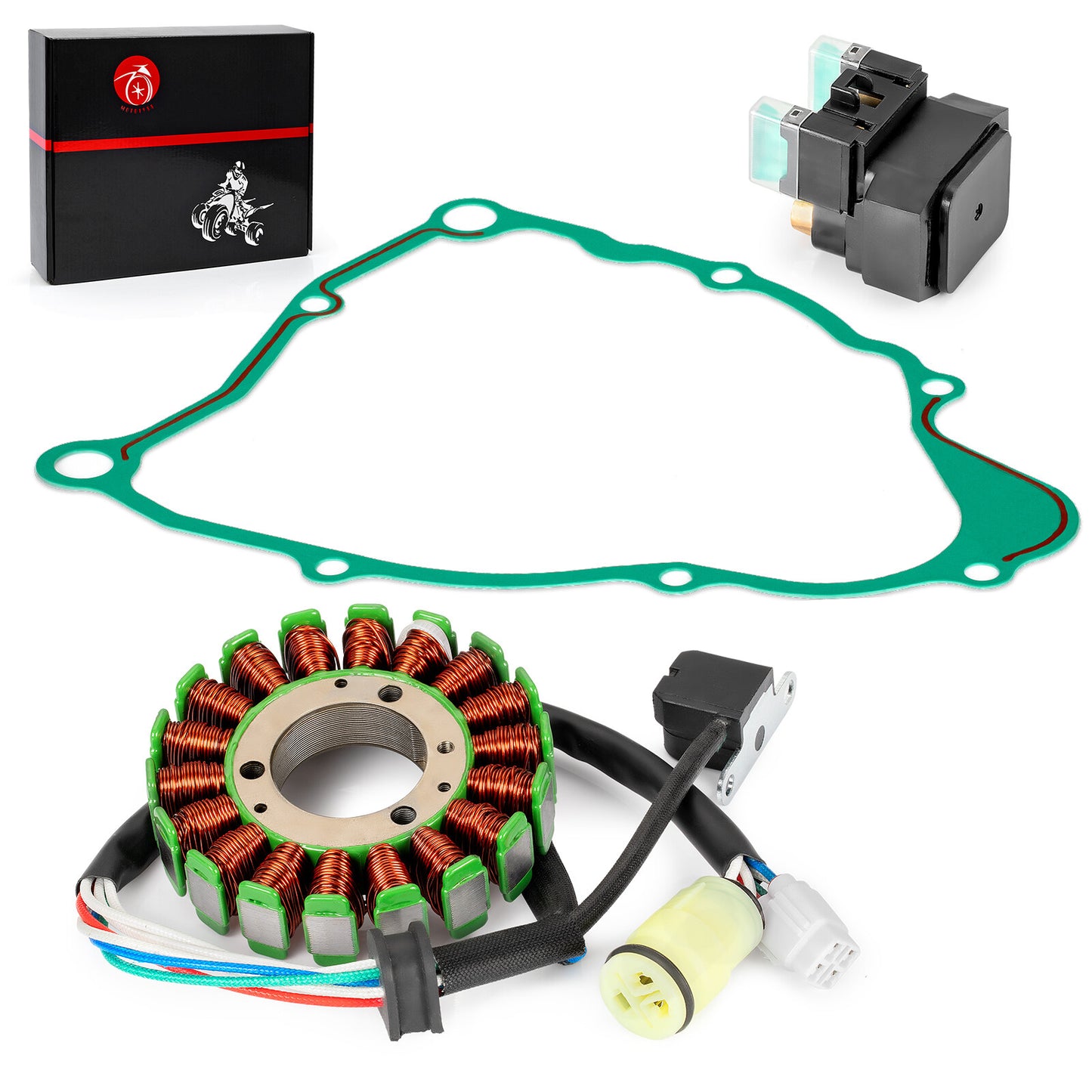 Stator with Starter Relay for Yamaha Bear Tracker 250 (2001–2004)