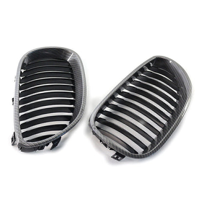 Carbon Fiber Look Front Kidney Grille for BMW 5 Series E60 E61 (2004–2009)