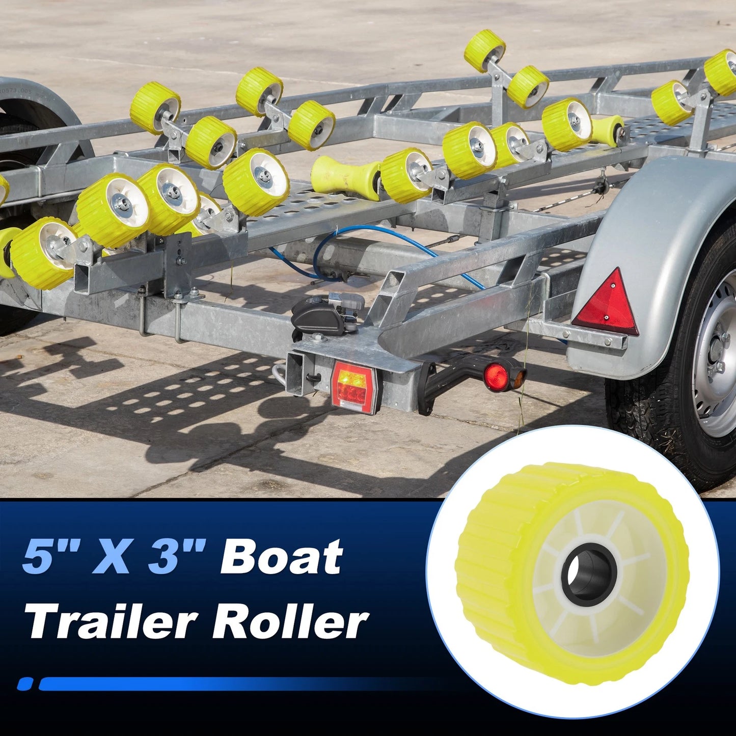 4X 5" x 3" Wobble Roller for Boat Trailer