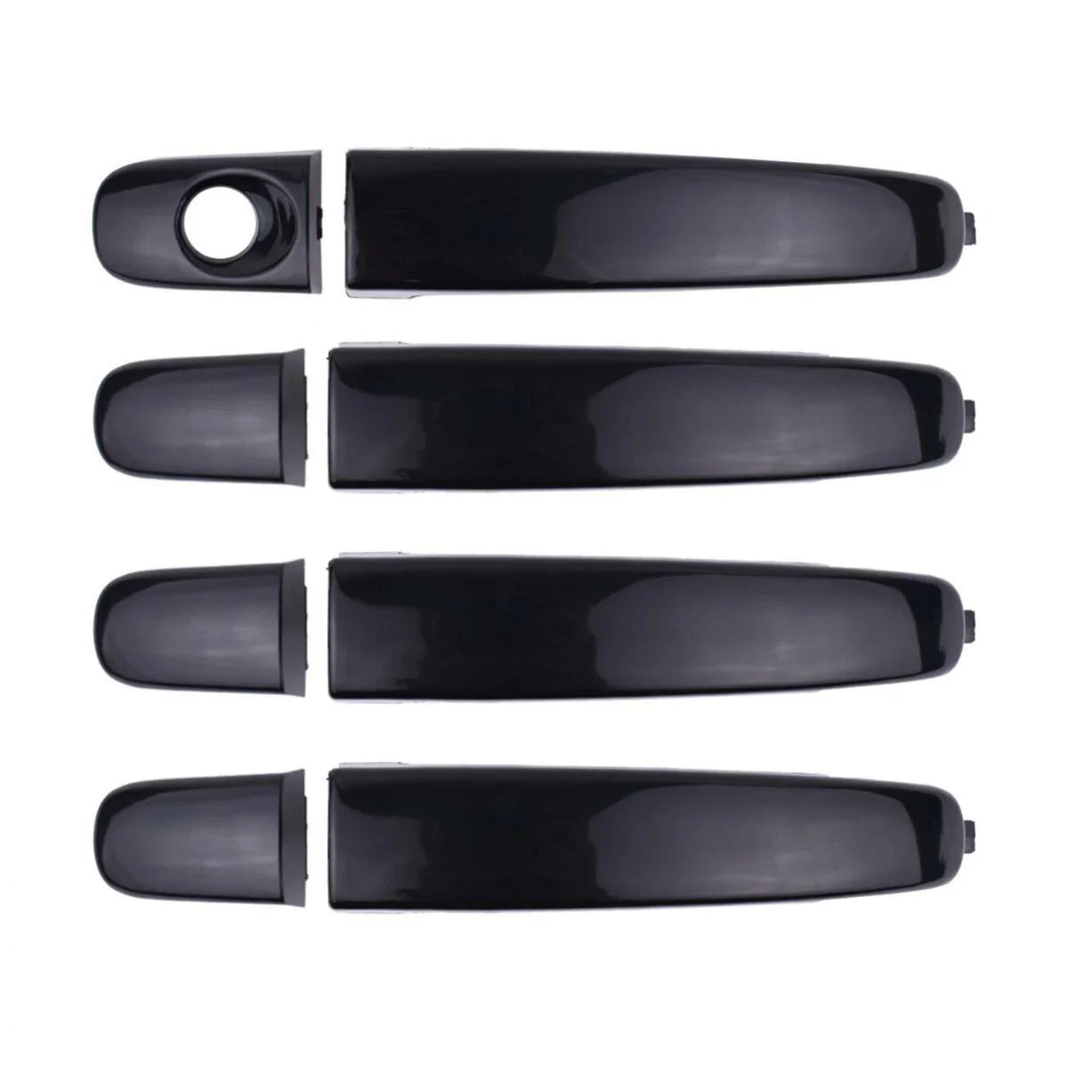Exterior Door Handle Gloss Black Set 4 Fits Ford Ranger Mazda BT-50 2012-18 D06