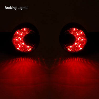 Black LED Amber Rear Turn Signals for Harley Sportster XL (1992-2022)